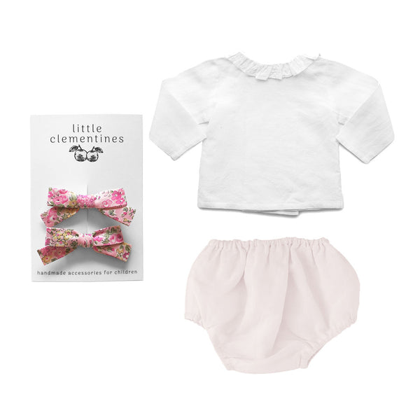 Louelle Liberty Bow Gift Set, Blossom Pink