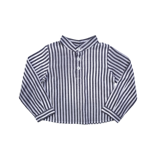 Boys French collar shirt | Harbor Island stripe