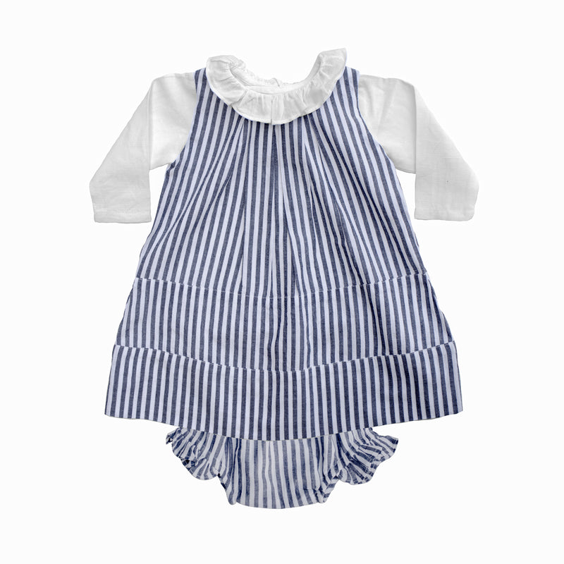 Linen panel dress | Harbor Island stripe