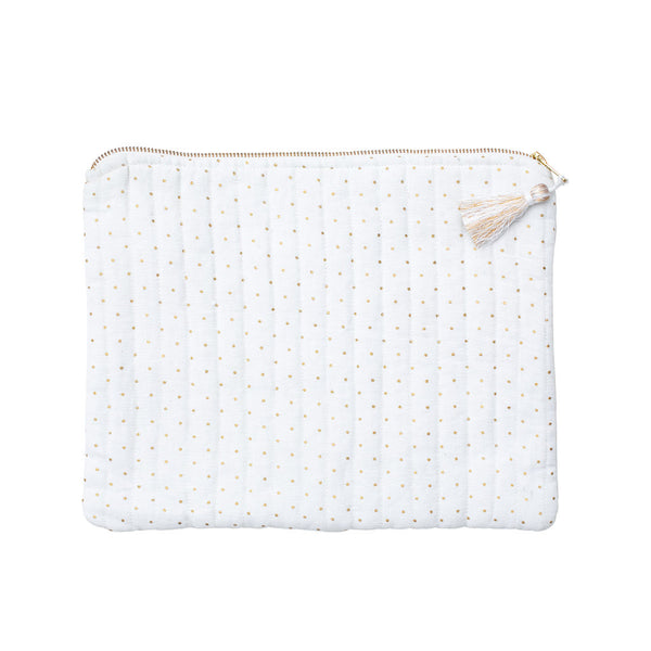 Linen pouch | gold spot