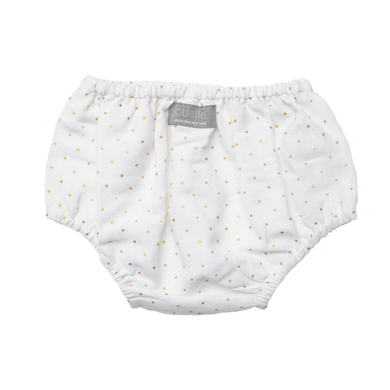 Bloomer | gold spot and white linen