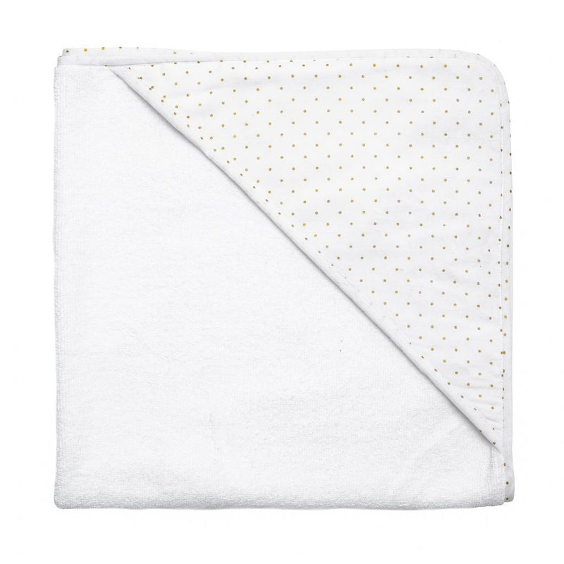 Hooded towel and wash glove | gold spot