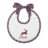 Holiday Newborn Bib | Tartan