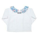 Double button blouse  | Liberty 'Betsy' Blue