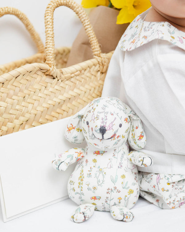 Gift set | Louelle Bunny and Bib, Liberty 'Theo'