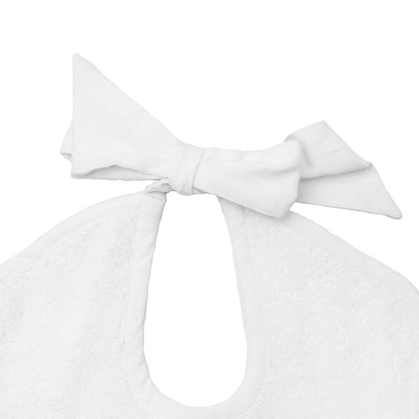 Scalloped Bib | White Linen