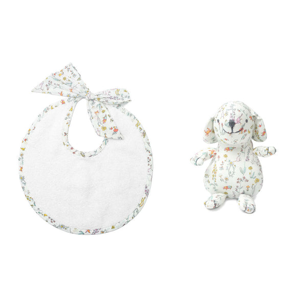 Gift set | Louelle Bunny and Bib, Liberty 'Theo'