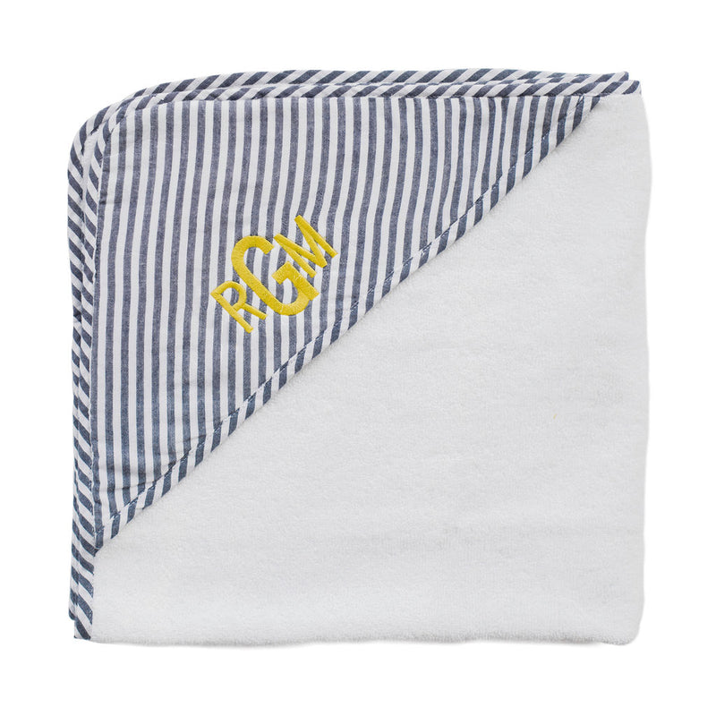 Hooded towel and wash glove | Harbor Island stripe